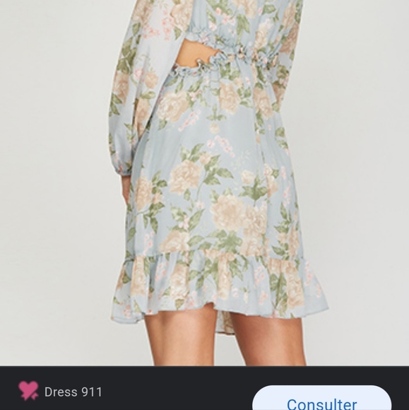 Dream date dress in blue - Picture 2 of 8